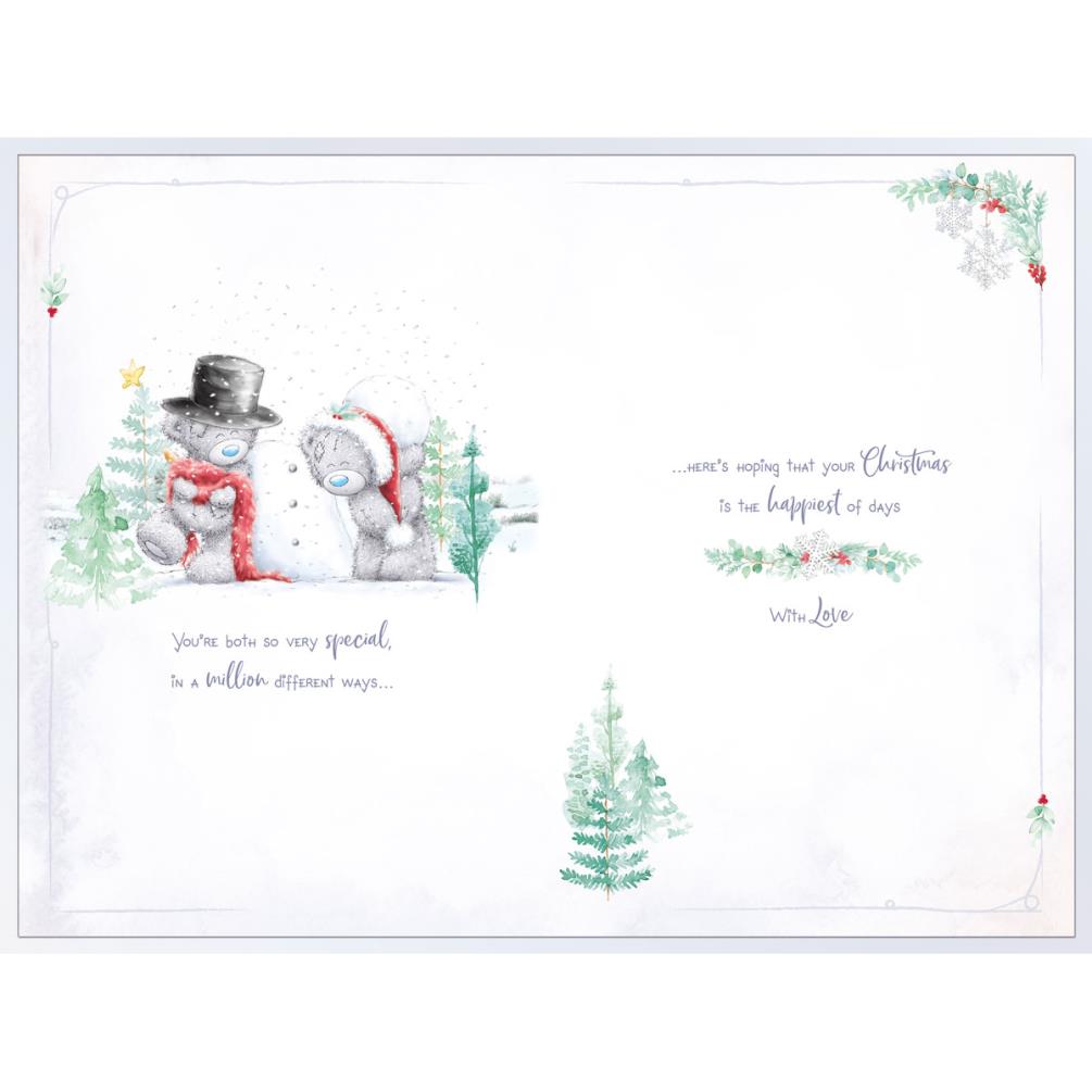 Lovely Daughter & Son In Law Handmade Me to You Bear Christmas Card Extra Image 1